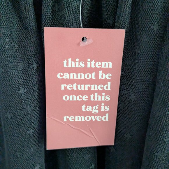 NWT Ivy City Co Gala Tulle Dress Small Whimsical Gather Skeleton Black Ballerina - Picture 5 of 16